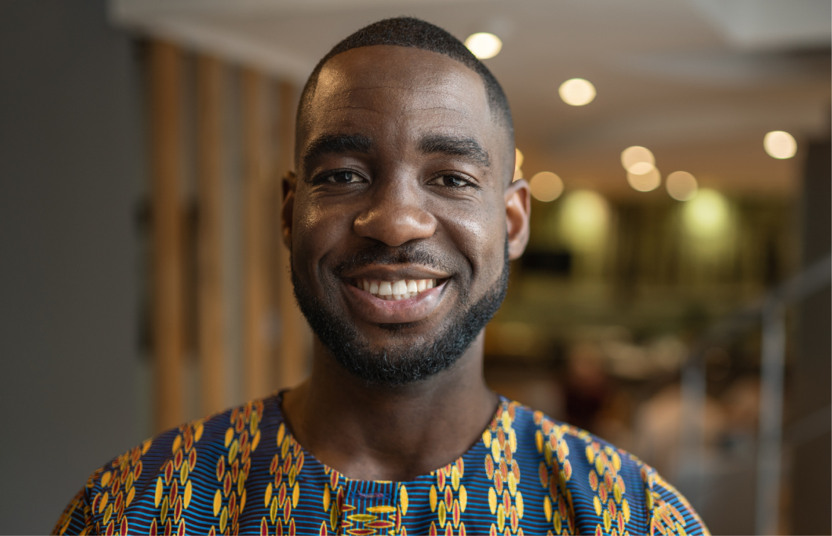mission-man-image Smiling African Man