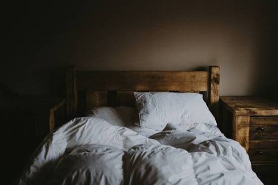 Good Sleeping Environment A cool dim light bedroom offering the right sleep environment.