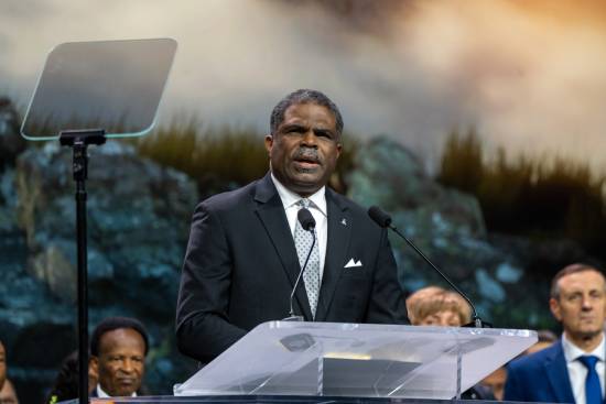 Church treasurer giving lessons on why tithing still matter today during a church meeting