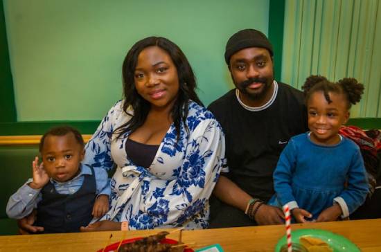 A Family Party A family celebrating together at home.