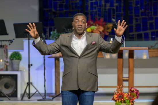 A pastor preaching a sermon on what the Bible teaches about envy, insecurity, and trust.