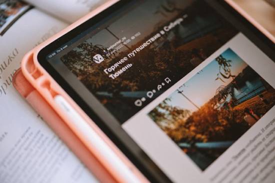 A close up view of a website user interface displaying a published web content.
